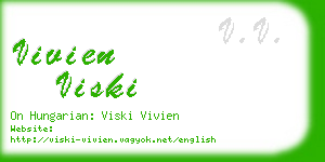 vivien viski business card